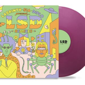 LABRINTH SIA DIPLO - LSD REMIXES ltd light clear purple vinyl LP