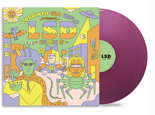 LABRINTH SIA DIPLO - LSD REMIXES ltd light clear purple vinyl LP