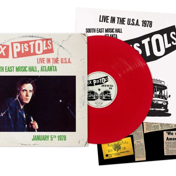 SEX PISTOLS - LIVE IN USA 1978 ltd red vinyl LP