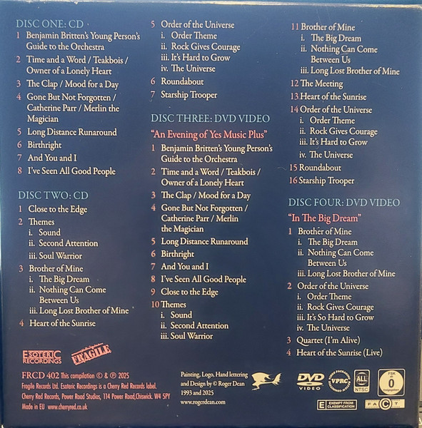 ANDERSON BRUFORD WAKEMAN HOWE - AN EVENING OF YES MUSIC PLUS 2CD +2DVD (BOX) - Slika 2