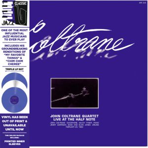 COLTRANE JOHN - LIVE AT HALF NOTE blue white vinyl LP3
