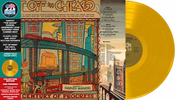 MANDEL HARVEY - GET OFF IN CHICAGO amber gold vinyl LP