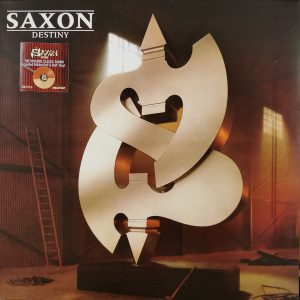 SAXON - DESTINY Gold/Brown Split LP