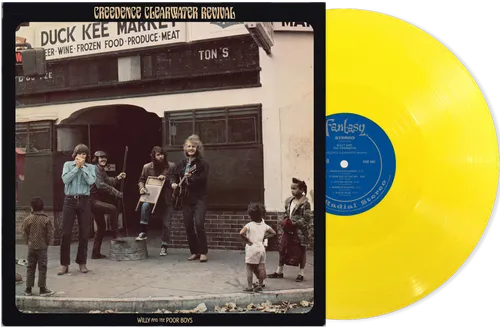CREEDENCE CLEARWATER REVIVAL - WILLY AND THE POOR BOYS opaque yellow vinyl LP