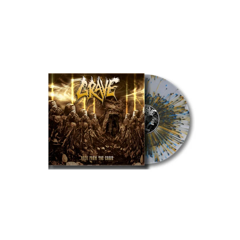 GRAVE - BACK FROM THE GRAVE ltd clear splatter LP