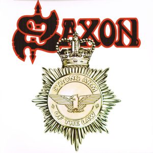SAXON - STRONG ARM OF THE LAW splatter vinyl LP