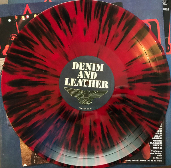 SAXON - DENIM AND LEATHER ltd splatter vinyl LP - Slika 2