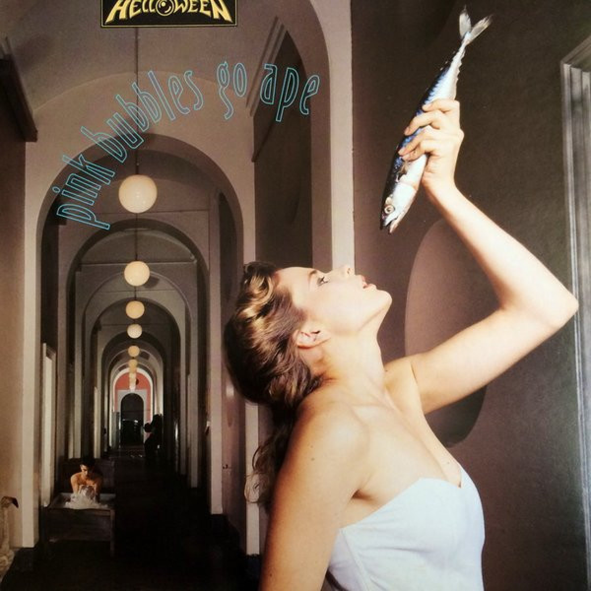 HELLOWEEN - PINK BUBBLES GO APE ltd splatter vinyl LP