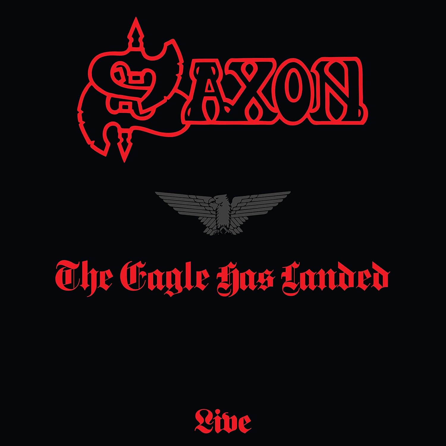 SAXON - EAGLE HAS LANDED LIVE ltd splatter vinyl LP