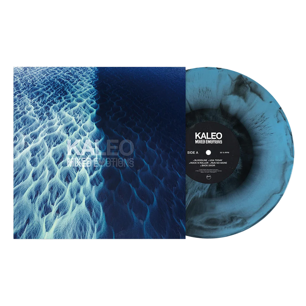 KALEO - MIXED EMOTIONS blue and black opaque marble vinyl LP