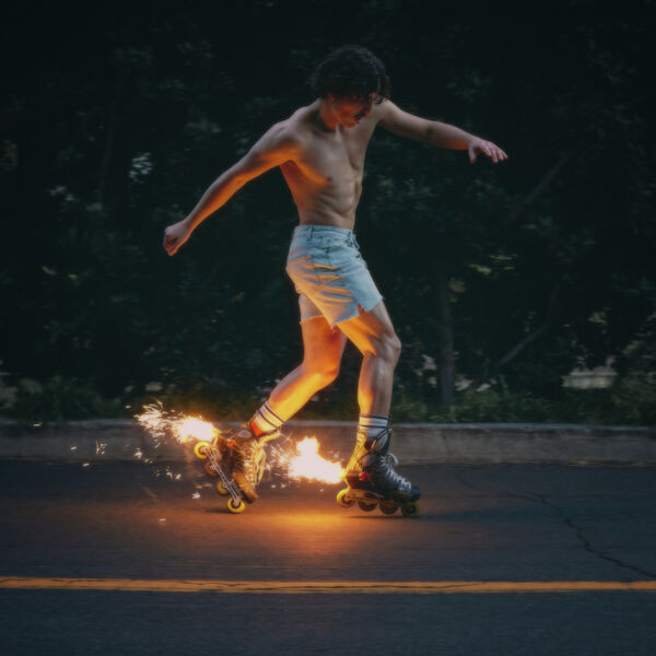 BOONE BENSON - FIREWORKS & ROLLERBLADES clear vinyl LP