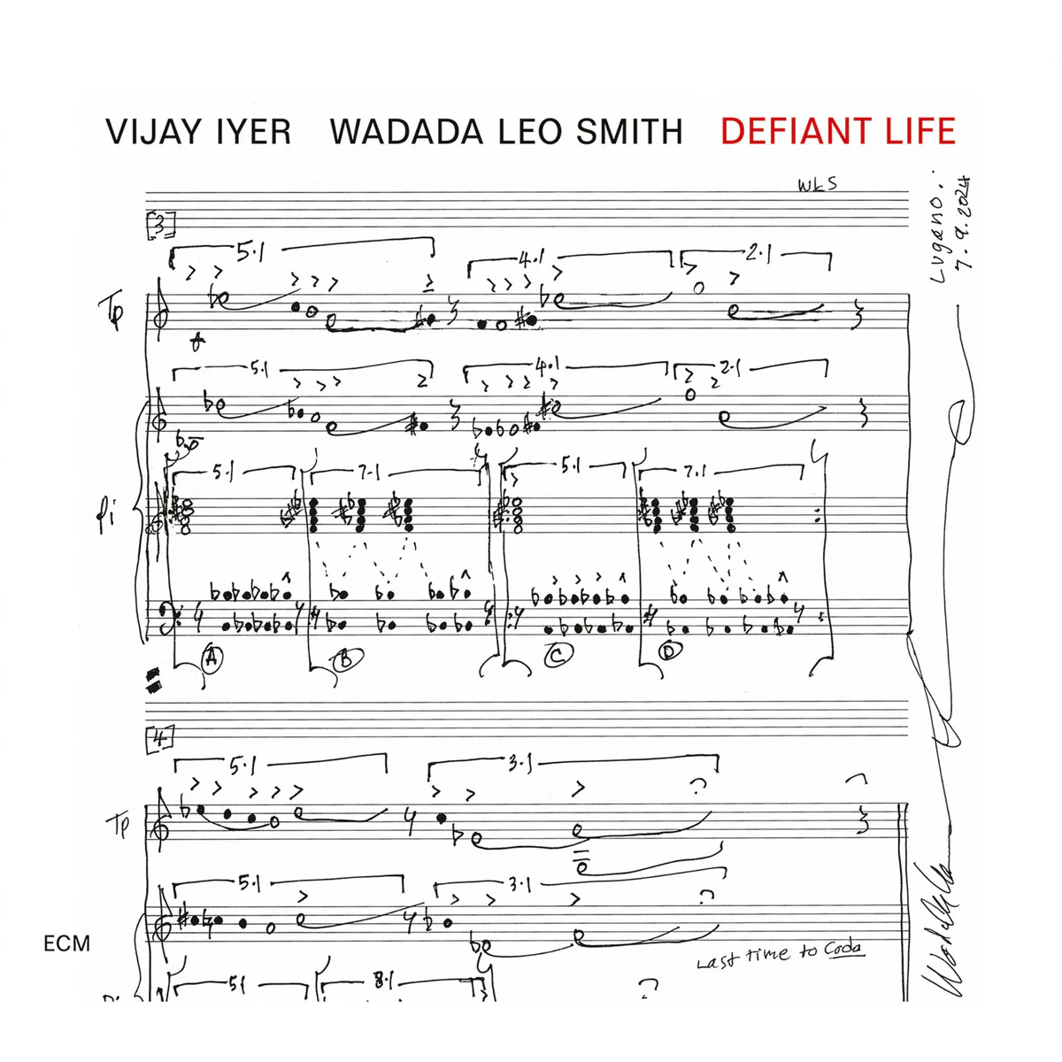 IYER VIJAY/WADADA LEO SMITH - DEFIANT LIFE CD