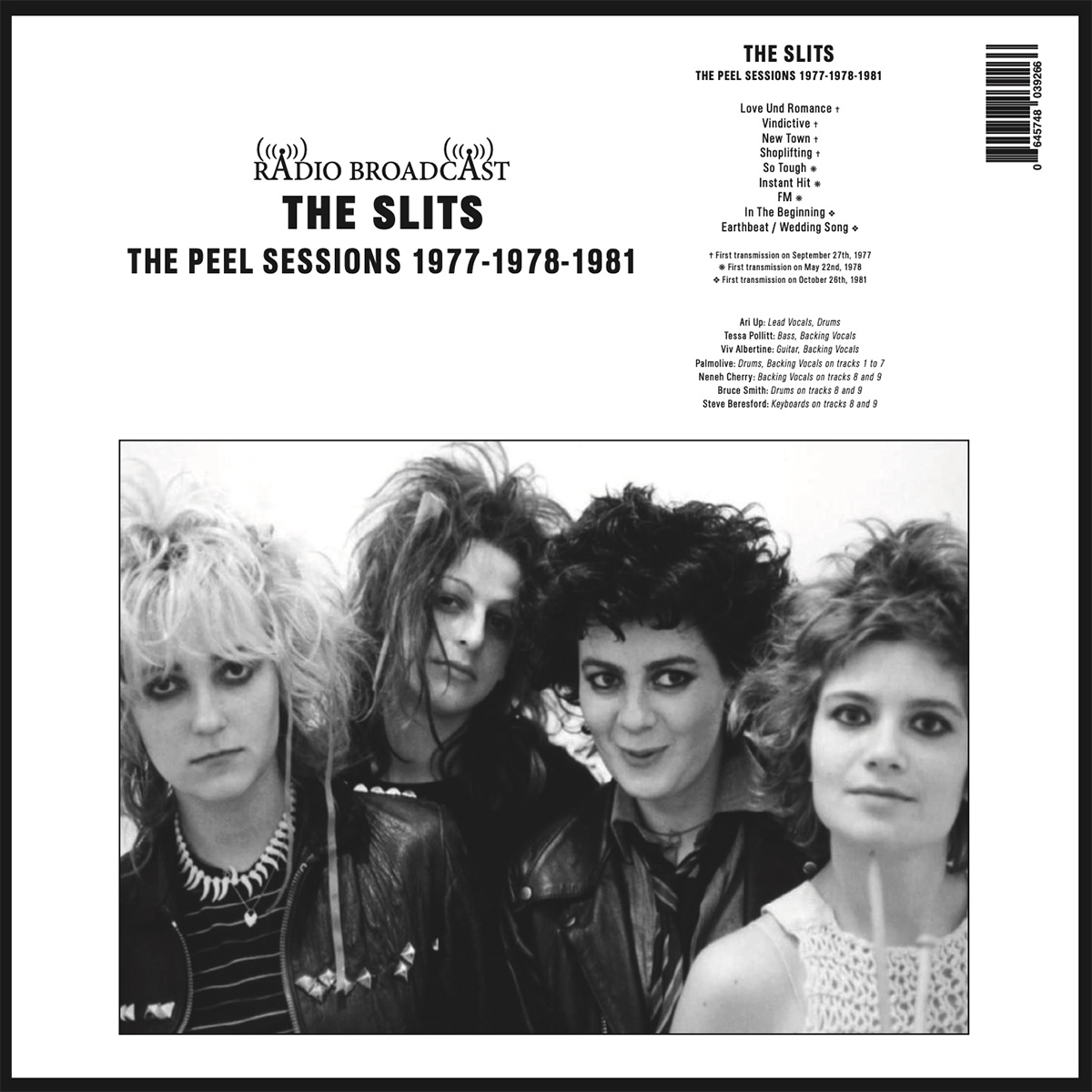 SLITS - PEEL SESSIONS 1977-1978-1981 LP