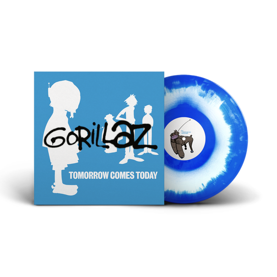 GORILLAZ - TOMORROW COMES TODAY white and blue vinyl 12'EP