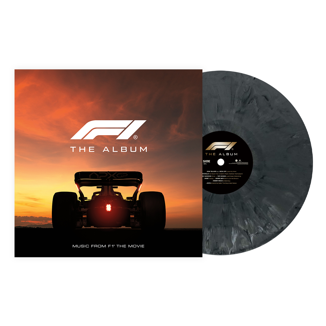 O.S.T. - F1 THE ALBUM dark smoke swirl galaxy vinyl LP