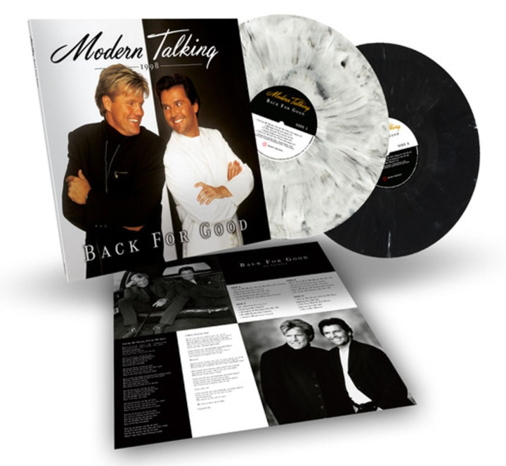 MODERN TALKING - BACK FOR GOOD 40th anniversary black & white marbeled vinyl LP2