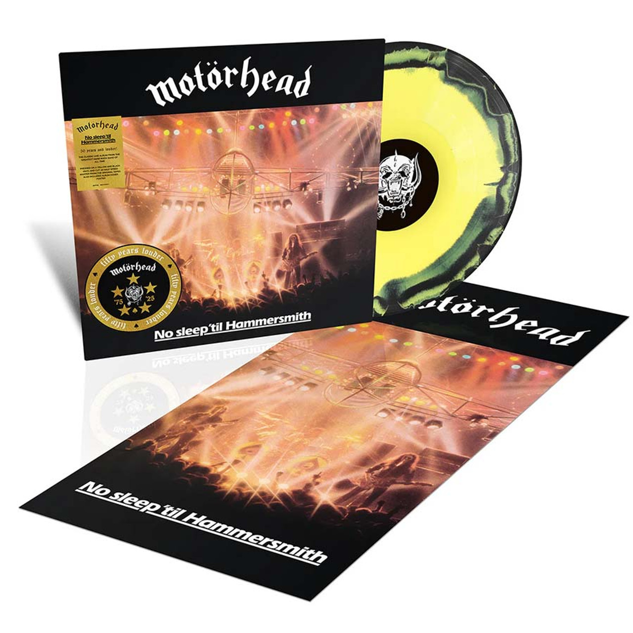 MOTORHEAD - NO SLEEP 'TIL HAMMERSMITH coloured vinyl LP