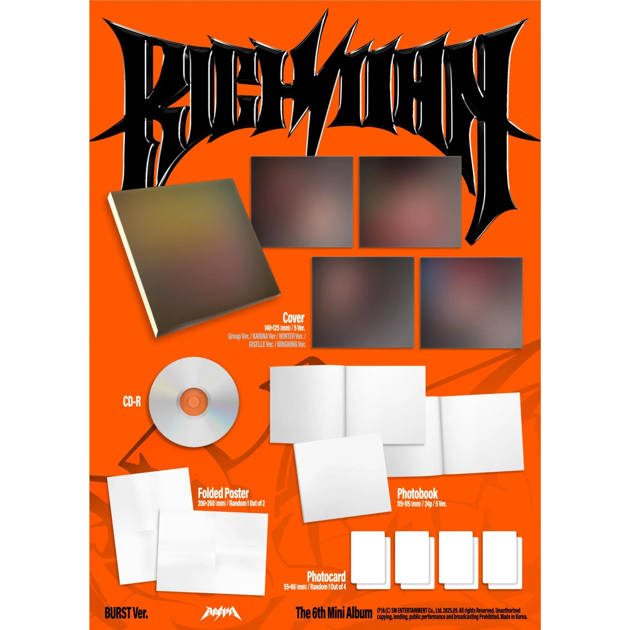 AESPA - 6TH MINI ALBUM 'RICH MAN' GISELLE CD