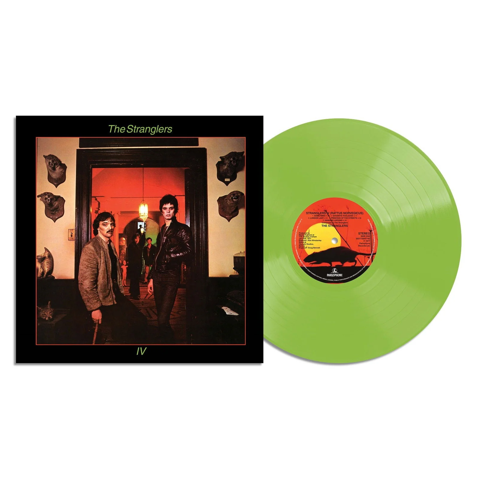 STRANGLERS - RATTUS NORVEGICUS translucent green vinyl LP
