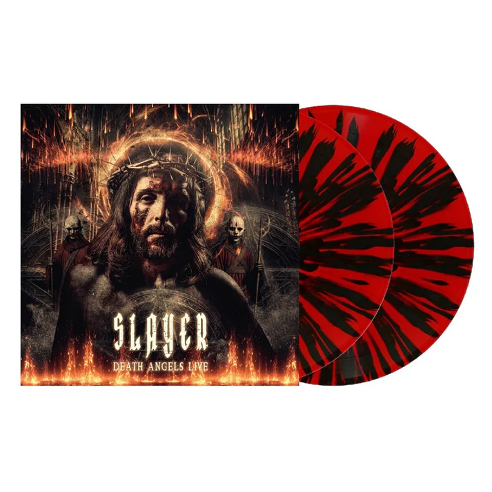 SLAYER - DEATH ANGELS LIVE red/black splatter vinyl LP2