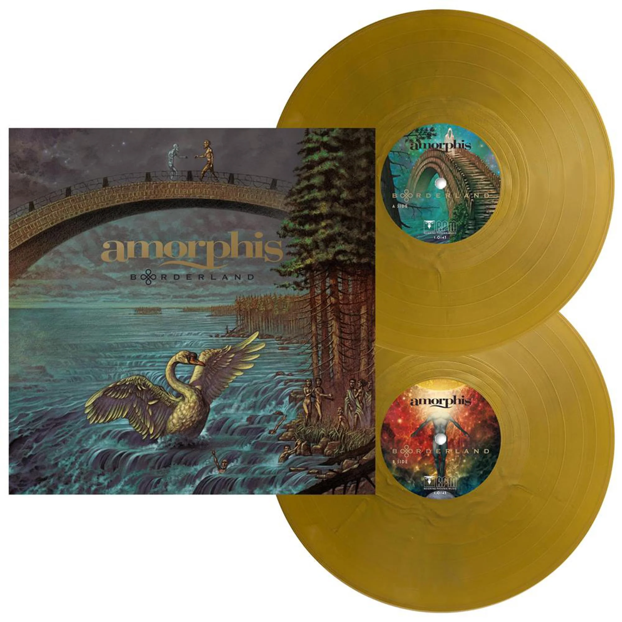 AMORPHIS - BORDERLAND gold vinyl LP