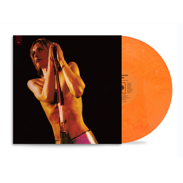 STOOGES - RAW POWER orange white vinyl LP