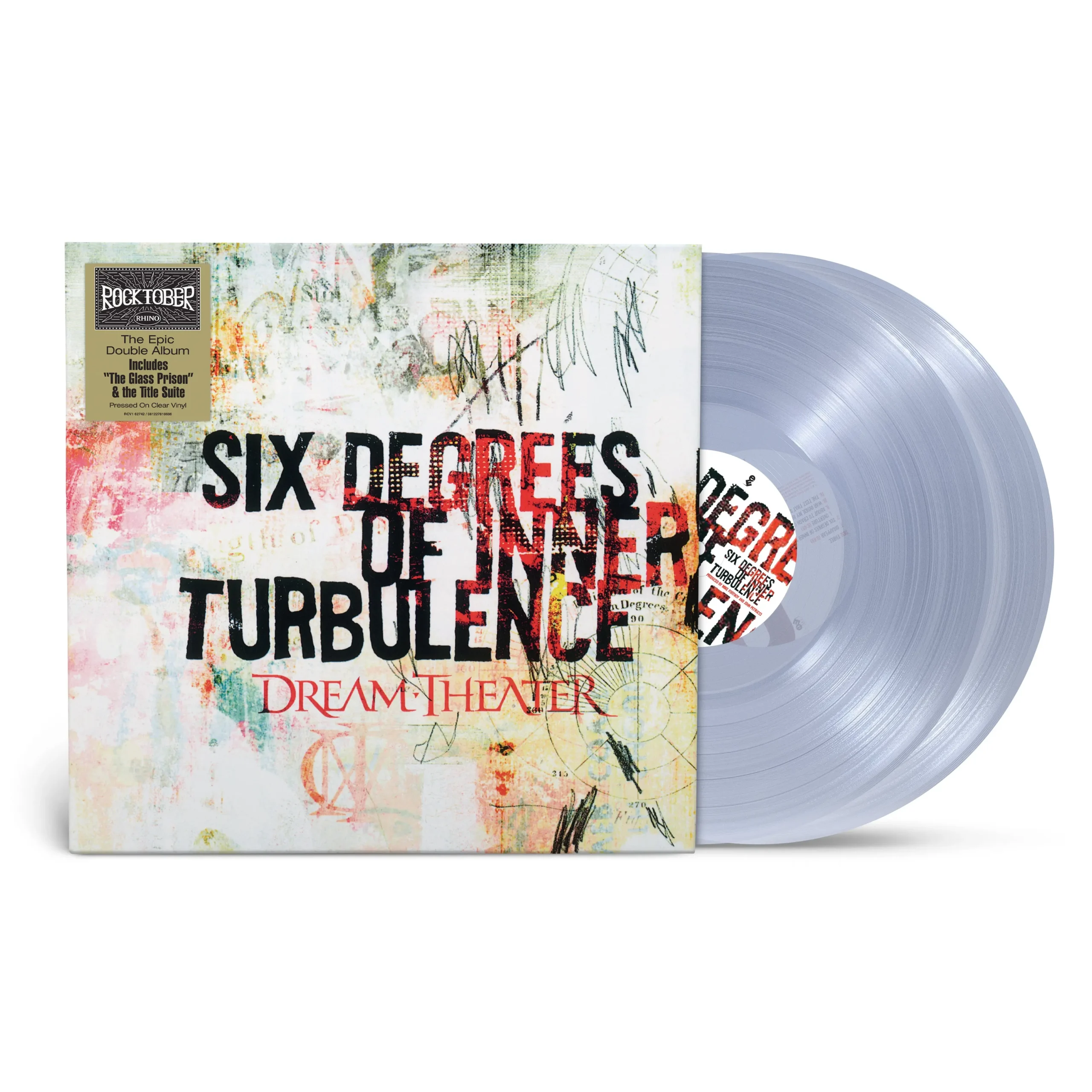DREAM THEATER - SIX DEGREES OF INNER TURBULENCE clear vinyl LP2