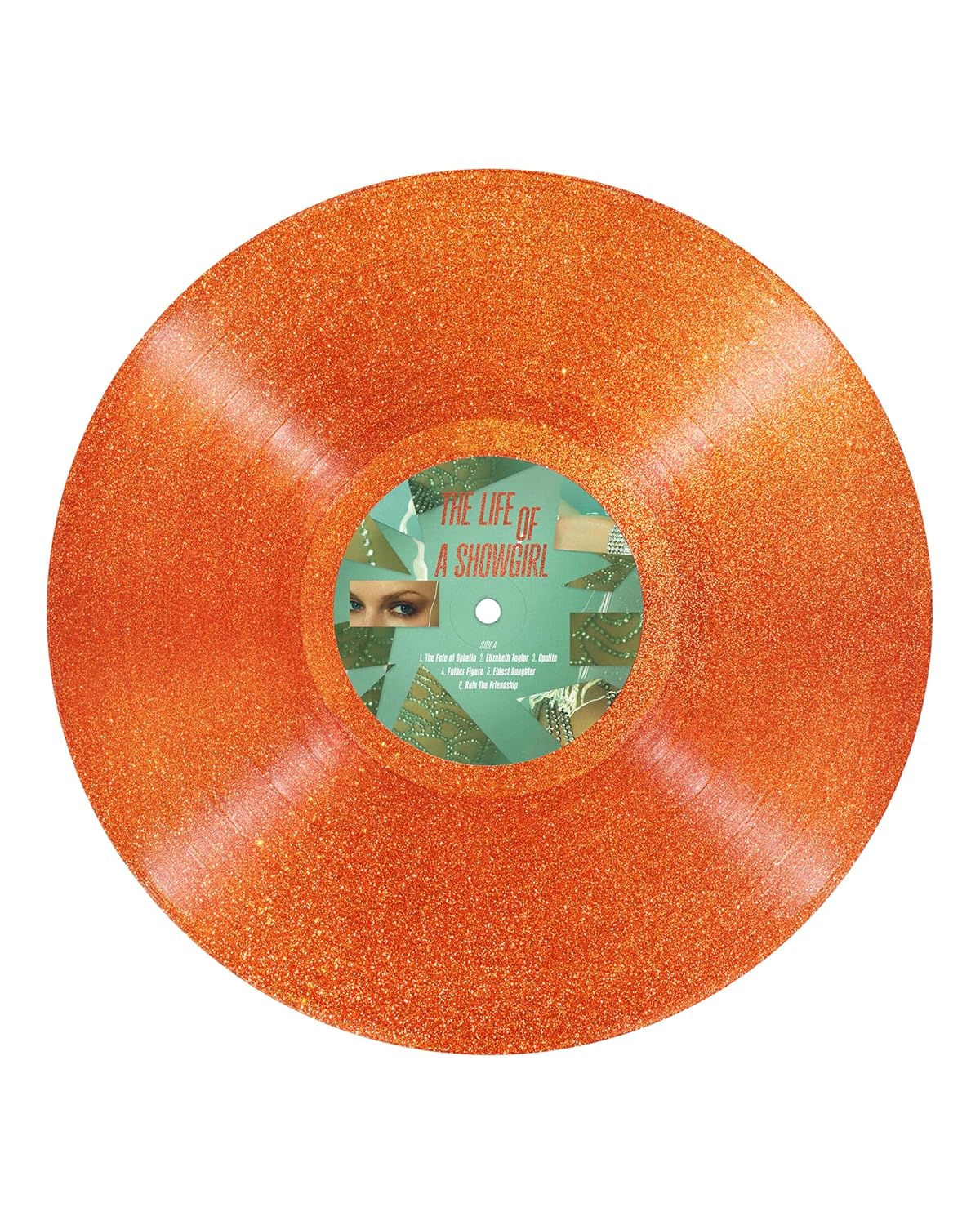 Taylor Swift - The Life of a Showgirl: Sweat and Vanilla Perfume Portofino Orange Glitter LP Colour vinyl - Slika 2