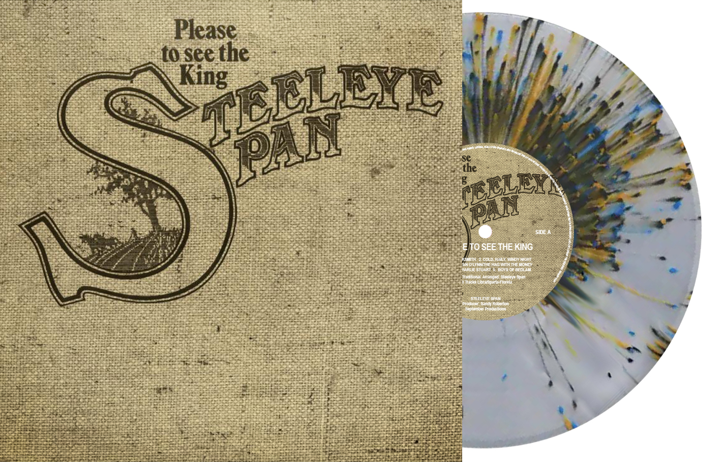 STEELEYE SPAN - PLEASE TO SEE THE KING clear splatter vinyl LP