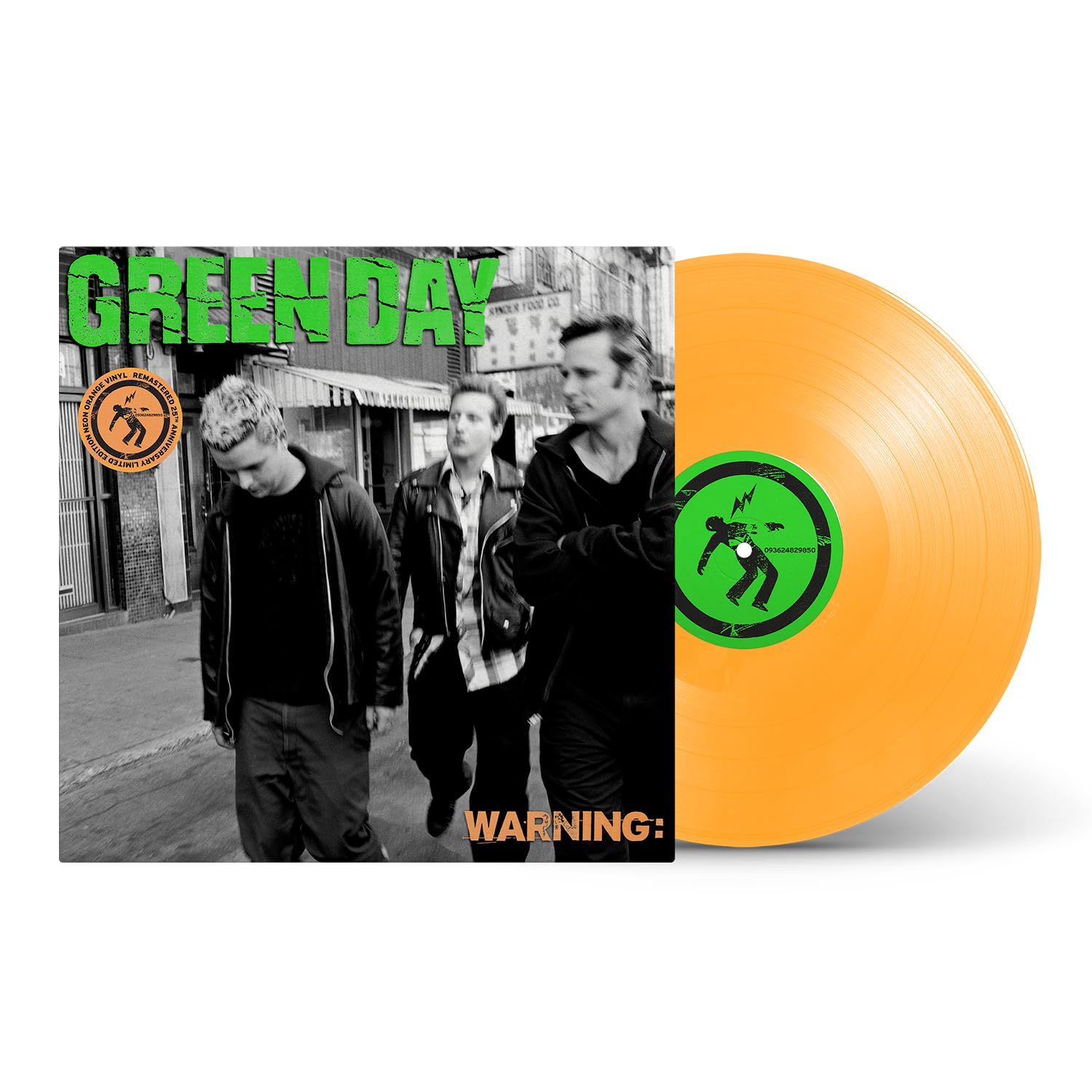 GREEN DAY - WARNING 25th anniversary orange vinyl LP