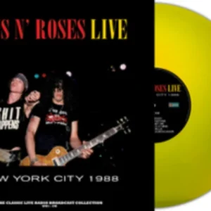 GUNS N ROSES - LIVE IN NEW YORK 1988 yellow vinyl LP