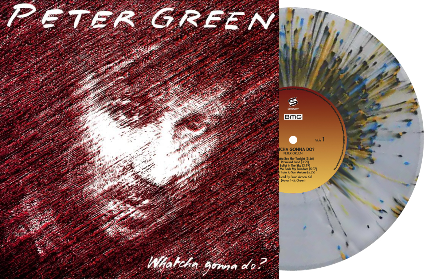 GREEN PETER - WHATCHA GONNA DO? clear splatter vinyl LP