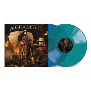 MEGADETH - SICK, DYING AND DEAD! ltd blue opaque & green trasparent LP2