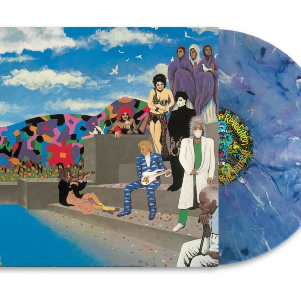 PRINCE AND THE REVOLUTION - AROUND THE WORLD IN A DAY white blue marble LP