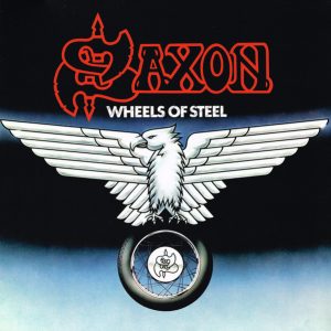 SAXON - WHEELS OF STEEL ltd swirl vinyl LP