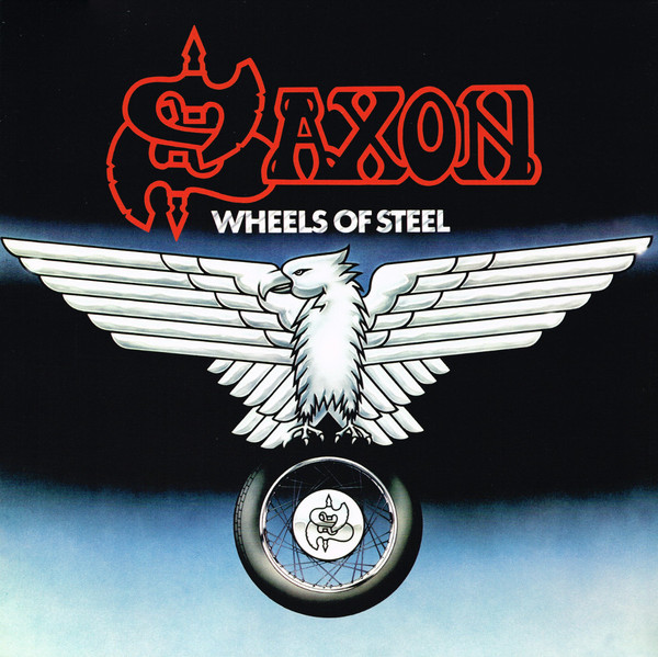 SAXON - WHEELS OF STEEL ltd swirl vinyl LP
