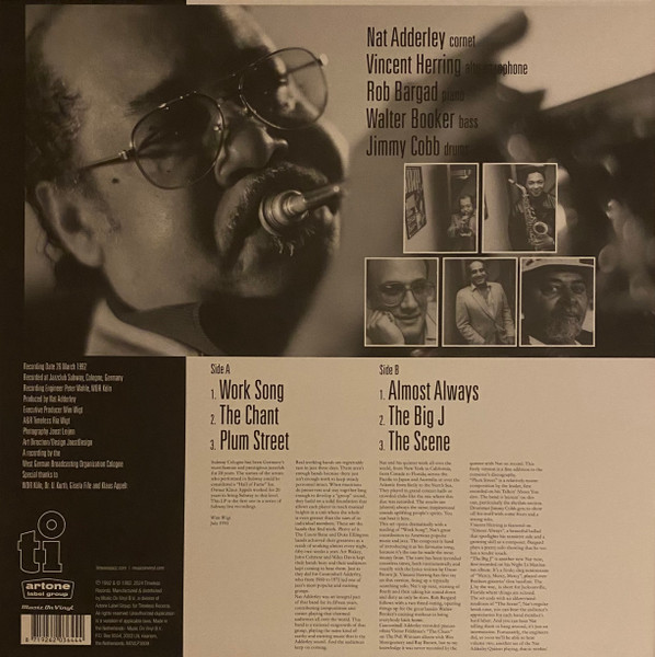 ADDERLEY NAT - WORKIN' LP - Slika 2
