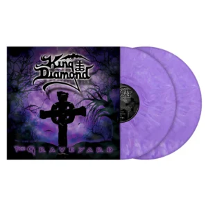 KING DIAMOND - GRAVEYARD purple red white marbled vinyl LP2