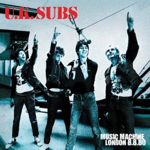 U.K. SUBS - MUSIC MACHINE LONDON 8.8.80 red vinyl LP
