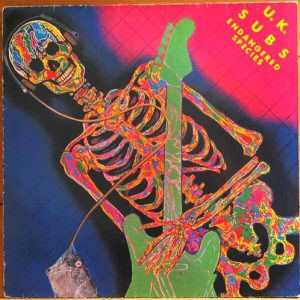 U.K. SUBS - ENDANGERED SPECIES orange crystal vinyl LP