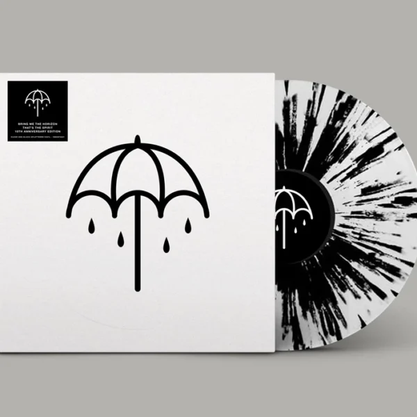 BRING ME THE HORIZON - THAT'S THE SPIRIT 10th clear & black splattered LP