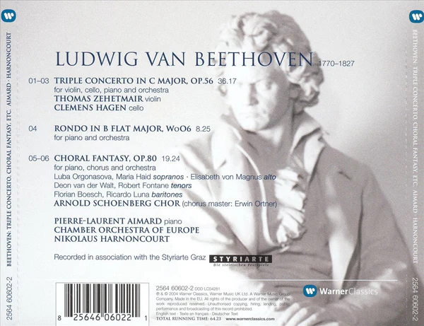 BEETHOVEN/AIMARD/HARNONCOURT - TRIPLE CONCERTO/CHORAL FANTASY