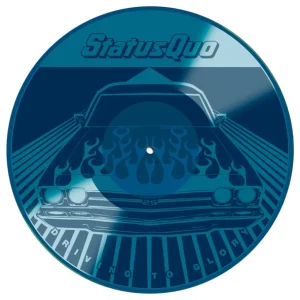 STATUS QUO - DRIVING TO GLORY blue vinyl LP