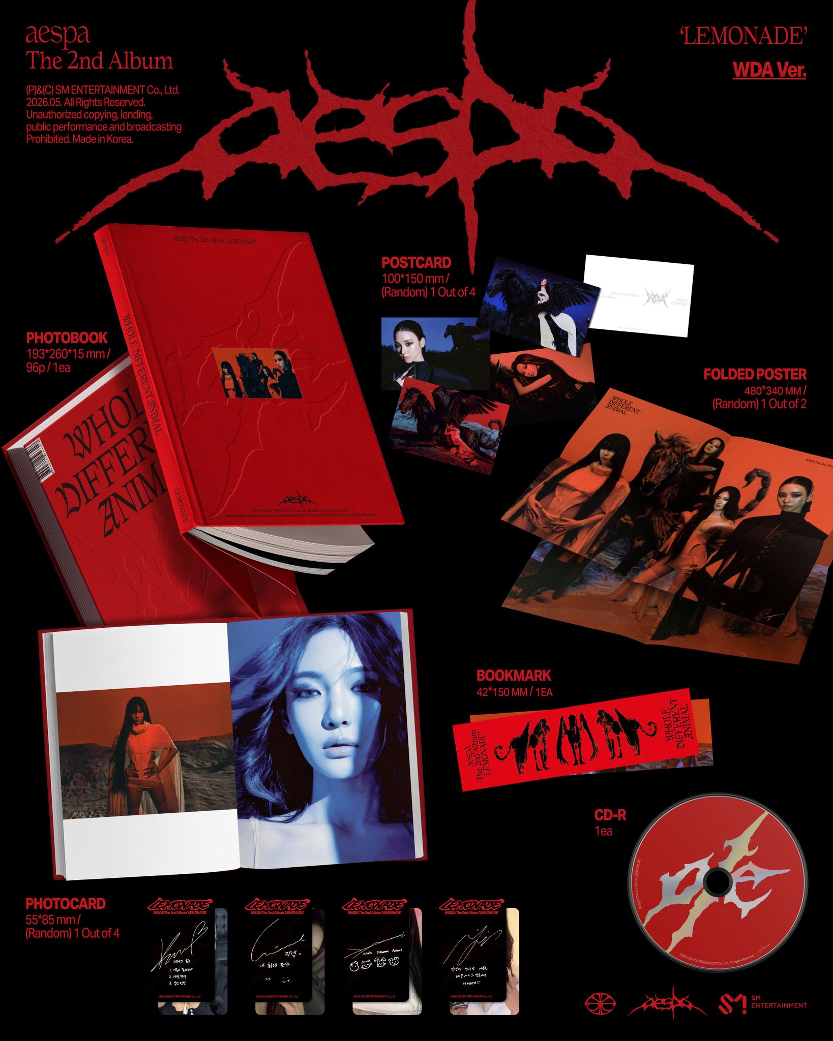 AESPA - LEMONADE 2ND ALBUM + BOOK CD