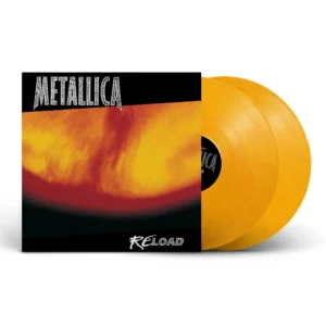 METALLICA - RELOAD ltd flaming fuel vinyl LP2